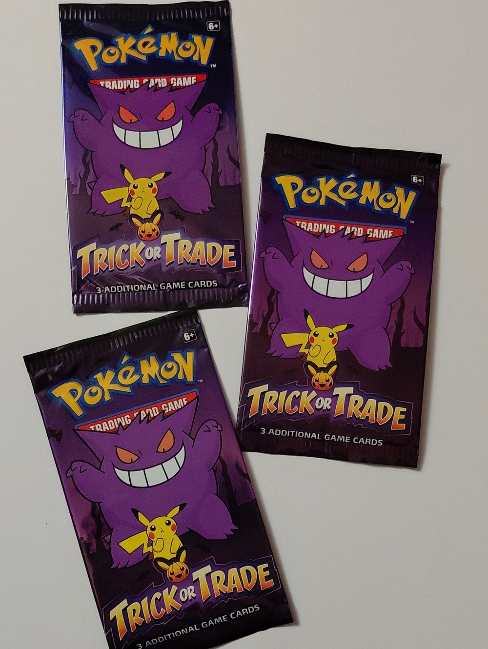 3 Sealed Pack Lot - Pokemon Trick Or Trade 2022